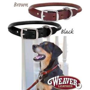   Weaver Briarwood Rolled Collar 17 Inches, 1 Inch, Black