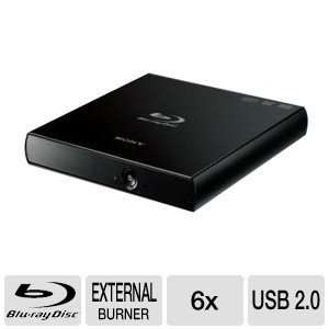 Sony Optiarc BDX S600U Slim External 6x Blu Ray Burner 