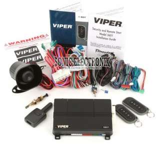 Viper 5601 1 way Car Alarm Security System w/ Remote Start + Keyless 