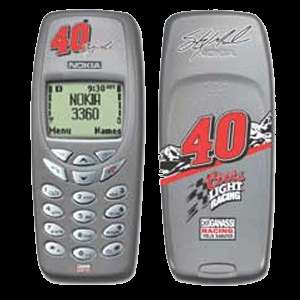   Nokia 3360 Cellular Phone Nokia OK, NASCAR Face Plate Cover Snaps On