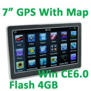 Car GPS Navigation navi touch screen  4GB New Map  