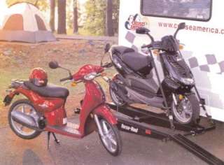 VERSA HAUL DOUBLE MOTORCYCLE SCOOTER CARRIER RACK+RAMP  