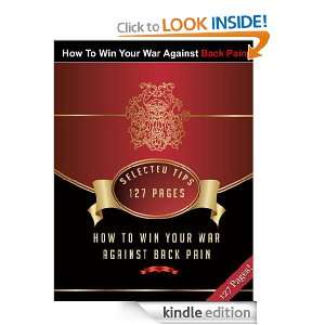 How To Win Your War Against Back Pain John Rice  Kindle 