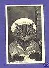 GL Barnes dressed cat postcard food Pat a Cake Bakers Man  