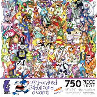 Ceaco One Hundred Rabbits and a Carrot Jigsaw Puzzle  