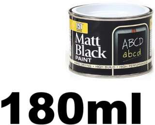 180 ml BLACK MATT BLACKBOARD CHALKBOARD PAINT BLACK ★  