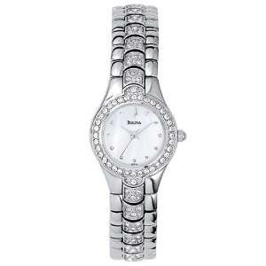  Bulova Womens 96T14 Crystal Watch Bulova Watches