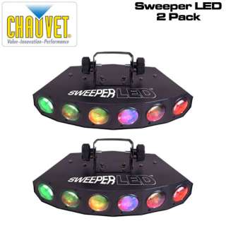 CHAUVET SWEEPER LED DJ LIGHTING EFFECT 2 PACK PACKAGE 781462206345 