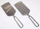   LOT OF 2 FOLEY STAINLESS STEEL HAND HELD CHEESE GRATER SLICER SERRATER
