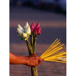  Flower Girls Sell Incense and Offerings to Passer Bys on 