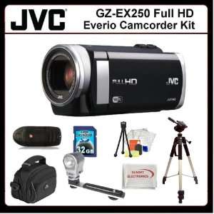 com JVC GZ EX250 Full HD Everio Camcorder Advanced Kit Includes JVC 