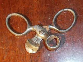 antique steel cigar cutter scissors  