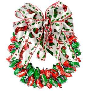 Christmas Edition Snickers Candy Wreath  Grocery & Gourmet 