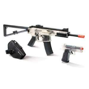   To Play AirSoft 2 Gun Kit Stinger R 39 Stinger P 36 Clear/Black  