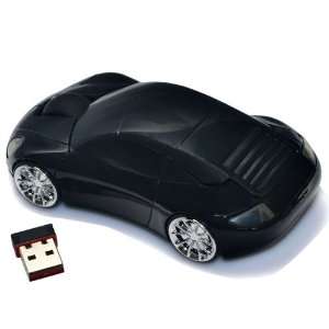  2.4GHz Wireless 3D Car Sharp Optical Mouse Mice Black 