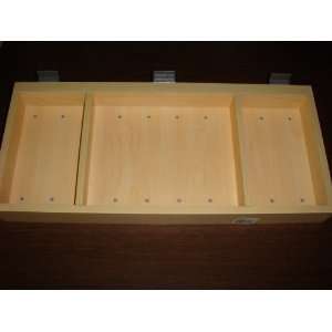  Wooden Accessory Tray with 2 Dividers