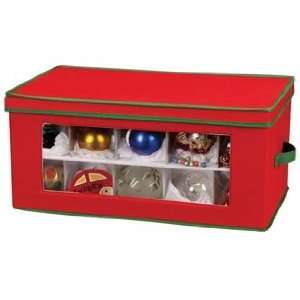  30 pc Holiday Ornament Chest Red/Green