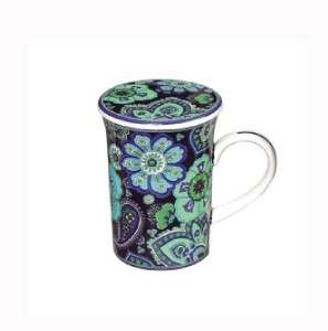 VERA BRADLEY COFFEE TEA MUG cup RHAPSODY BLUE NIB gift  