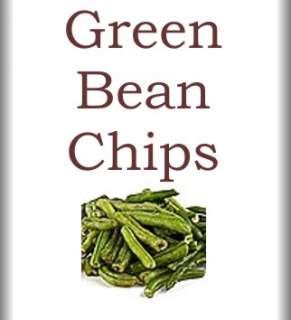 Green Bean Crisps Dried Vegetable Chip 1 pound bag  