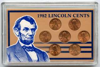 1982 Lincoln Cent Coin Set  
