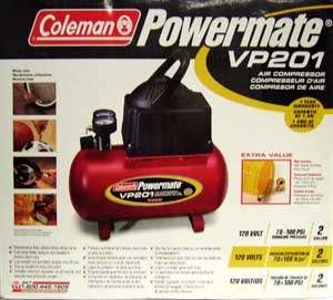 Coleman Powermate VP201 air compressor w/ air hose NEW  