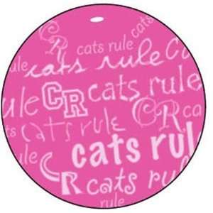  Cats Rule 00715 Catnip Toy   Beach Ball   Pink And White 