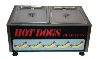 Commercial Hot Dog Steamer & Bun Warmer  