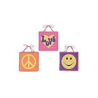  Purple Groovy Peace Sign Tie Dye Wall Hanging Accessories 