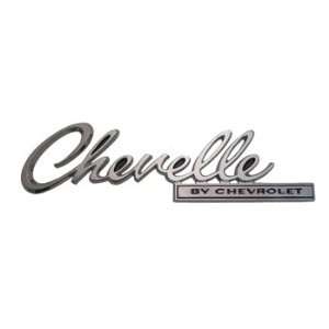    69 CHEVELLE REAR DECK EMBLEM, CHEVELLE BY CHEVROLET Automotive