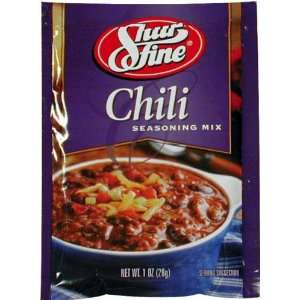 Shurfine Chili Seasoning Mix   24 Pack Grocery & Gourmet Food
