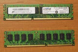 Crucial Micron 2GB PC3 8500R ECC Registered DDR3 CT25672BB1067S 