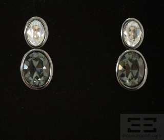 Swarovski Diva Double Oval Drop Moonlight Crystal Earrings  