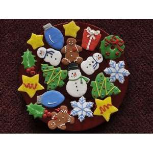 Christmas Holiday Sugar Cookie Assortment, 30 Cookies