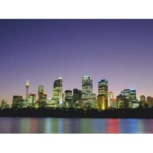 City Skyline at Night, Sydney, New South Wales, Australia Photographic 