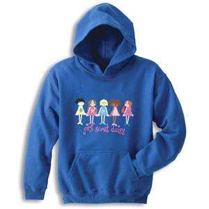 Girl Scout DAISY DAISIES Hoodie Sweatshirt Size 4/5  