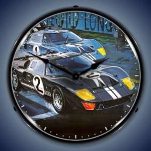  Gt40 Racing Lighted Wall Clock 