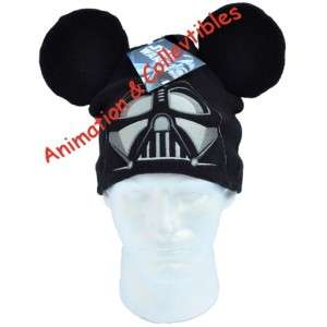 DISNEY Star Wars Darth Vader Mickey Mouse Ears Head Hat Beanie 