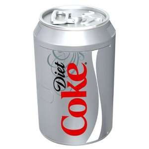   DC10G Diet Coke Can Shaped 8 Can Capacity Fridge, Silver Appliances