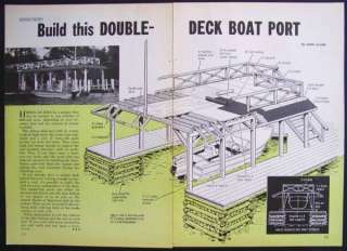 Double Deck Boat House Design PLANS Port Sundeck  