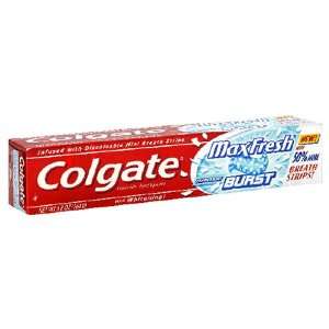  Colgate Max Fresh Fluoride Toothpaste, Peppermint Burst , 5.8 