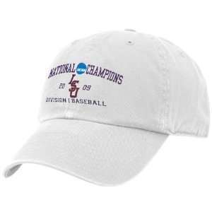   College World Series Champions White Adjustable Slouch Hat  Sports