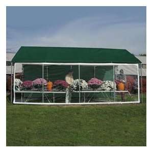  Weathershield Commercial Canopy 14W X 30L Green Patio 