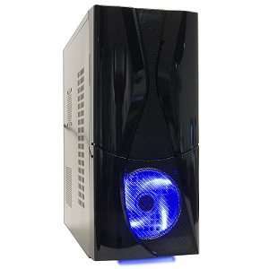  10 Bay ATX Computer Case w/4.72 Blue LED Fan   No PSU 