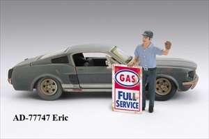 GAS STATION ATTENDANT ERIC FOR 124 DIECAST MODEL CARS  