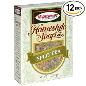 Manishevitz Homestyle Soup Split Pea, 11 Ounce Box (Pack of 12)