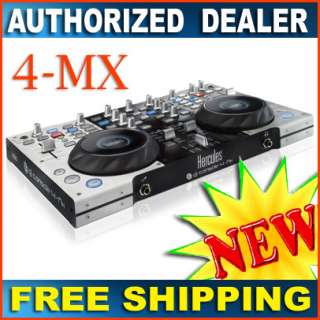 HERCULES DJ CONSOLE 4MX , 4 Track Pro DJ Mixer   NEW  