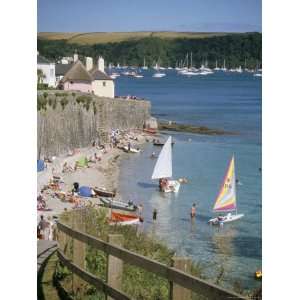  Beach and Cottages, St. Mawes, Cornwall, England, United 