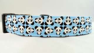 Awesome Blue Panda Dog Collar  