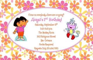 Dora The Explorer Birthday invitation  