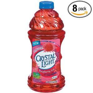 SunnyD Crystal Light Ready To Drink, Raspberry Ice, 64 Ounce Bottles 